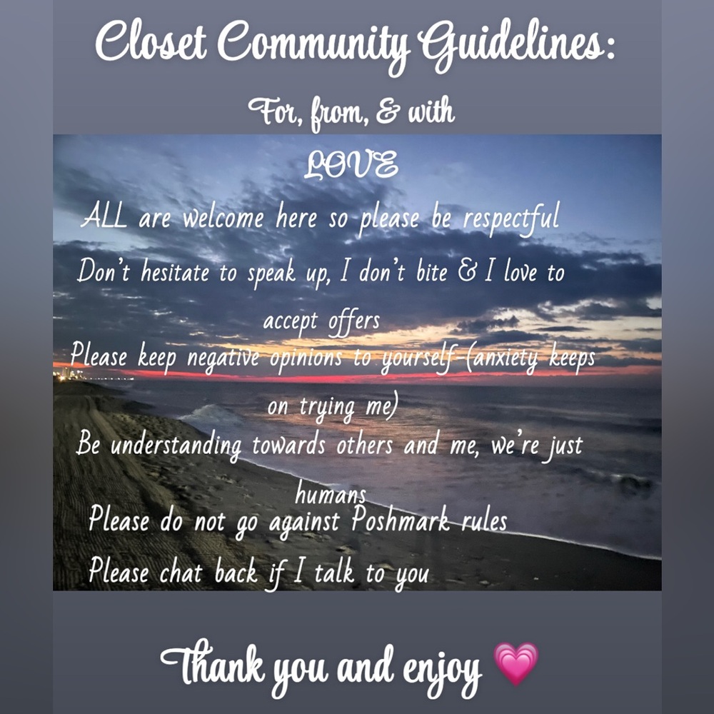 Alicia’s (the Purse Plug) Live Show Closet Community Guidelines